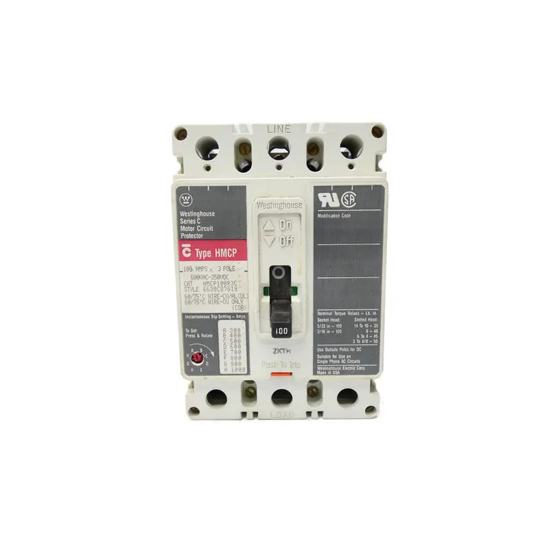 Westinghouse Hmcp100r3c 6630C87g19 Ser. C 600Vac 100A Unmp 1