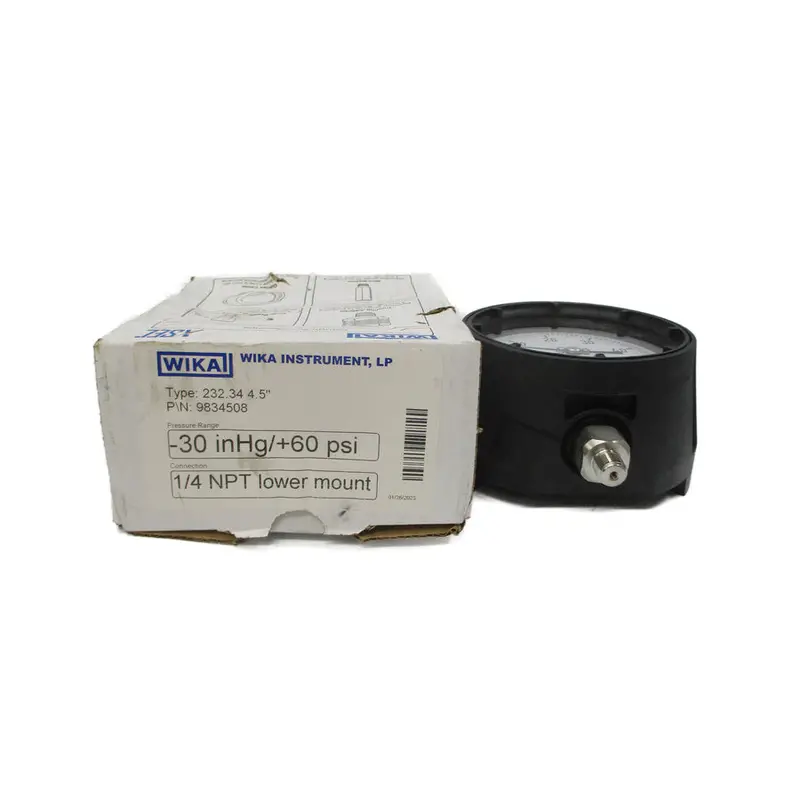 Wika 232.34 9834508 -30Inhg/+60Psi 4.5" Nsmp 1