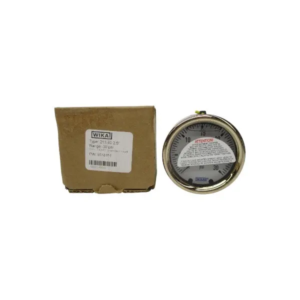 Wika 9318151 0-30Psi 1/4" Nsmp 1