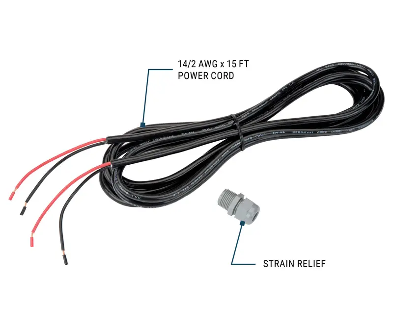 14-Gauge 15-Foot 12V Power Cord – Designed For Fuel Transfer Pump Applications 1