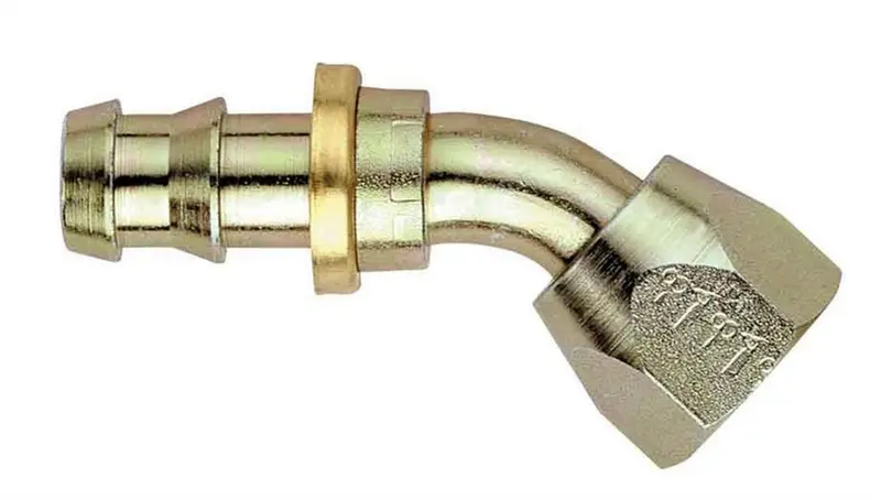 Aeroquip Fbm1439 Swivel Elbow Fitting – #6 An, 45° Angle, Stainless Steel Construction 1