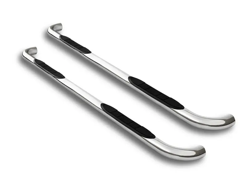 Armordillo Usa 7171275 Polished Oval Side Steps – 4-Inch Drop, Fits 2017–2018 Ford Super Duty F-250 Supercrew 1