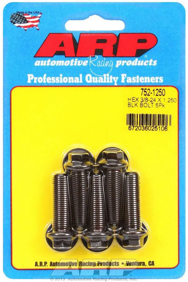 Arp 6-Point Bolt Kit – Five 3/8"-24 × 1.250" Bolts 1
