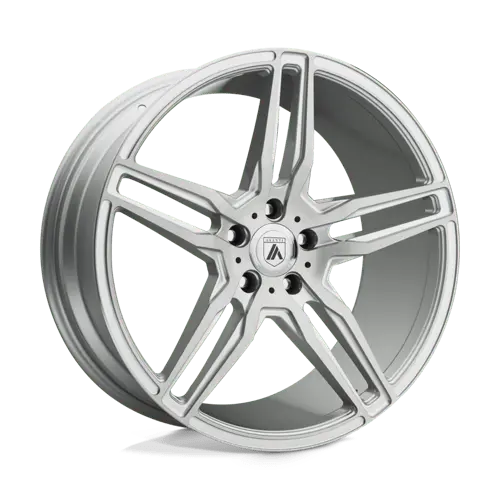 Asanti Ab12 19X9.5 Inch Brushed Silver Alloy Wheel – 5X120 Bolt Pattern, 45Mm Offset 1