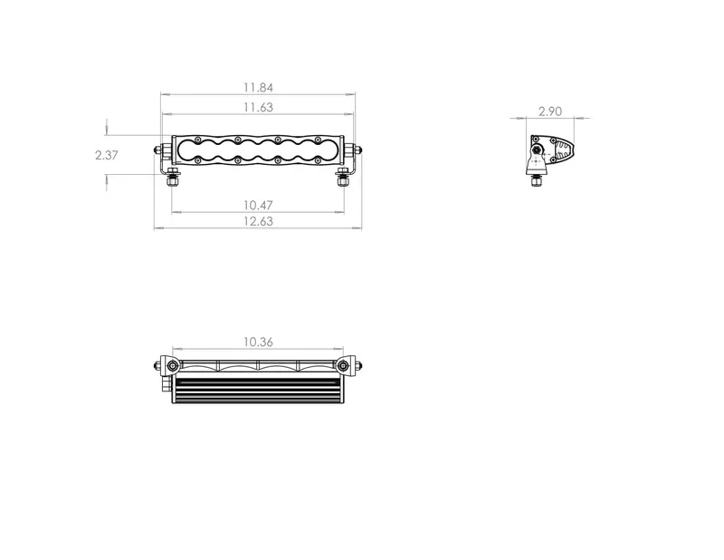Baja Designs 701014 S8 10-Inch Wide Amber Led Driving Light Bar – Ip69K-Rated Off-Road Lighting 1