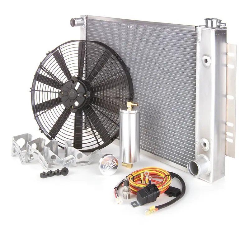 Be Cool Factory-Fit Radiator Module – Polished Finish For 1955–1957 Ford Thunderbird W/ Standard Transmission (81023) 1