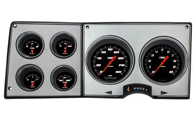 Classic Instruments Ct73Vsb Velocity Black Gauge Cluster – Fits 1973–1987 Gm Pickups 1