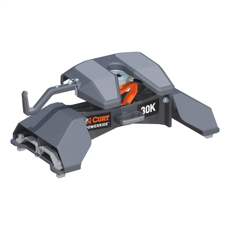Curt 16594 Powerride 30K Fifth-Wheel Hitch – Heavy-Duty Slide Mechanism 1