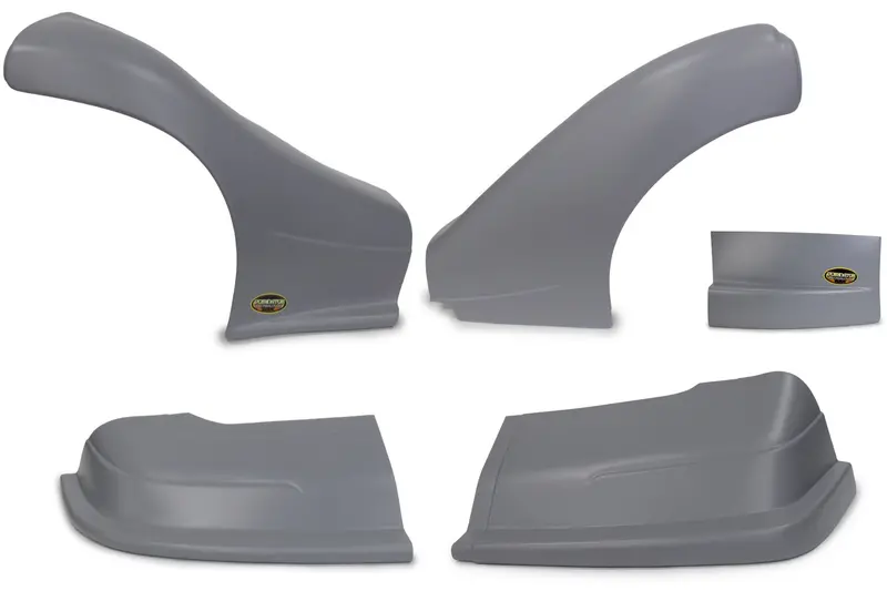 Dominator Race Products 2300-Gry Late Model Nose Kit – Gray Composite Front End 1