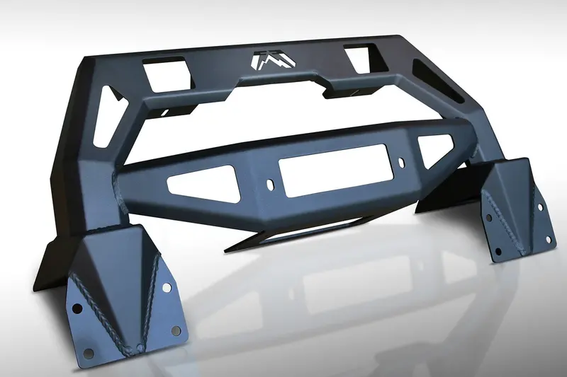Fab Fours Jk07-B1859-1 Fmj Winch Mount Adapter – Two-Stage Black Powder-Coated Steel 1