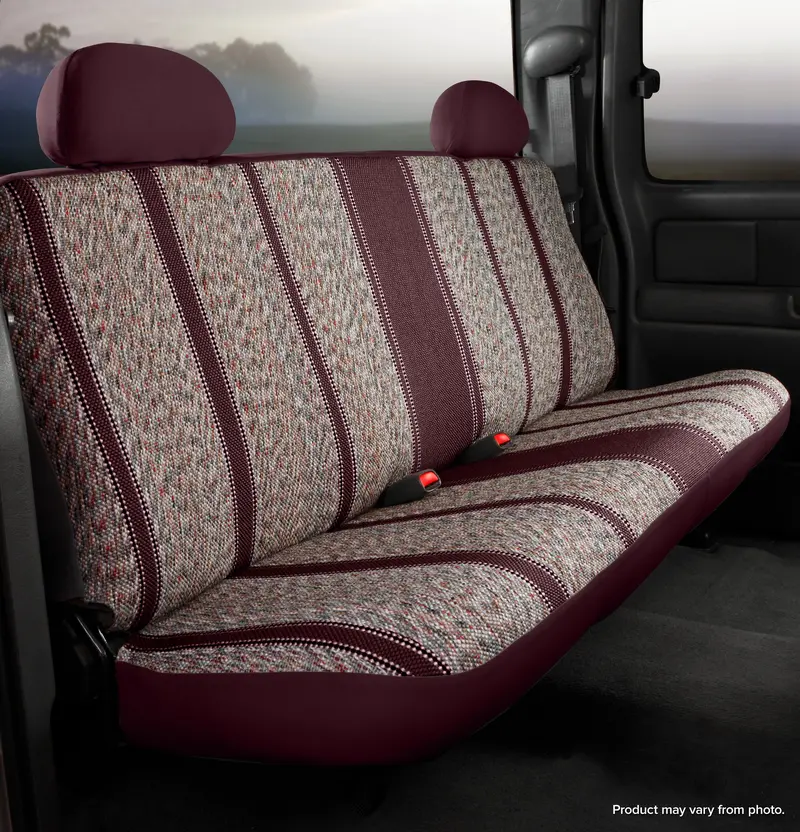 Fia Tr42-6 Wine-Colored Wrangler Custom Bench Seat Cover – Saddle Blanket Texture 1