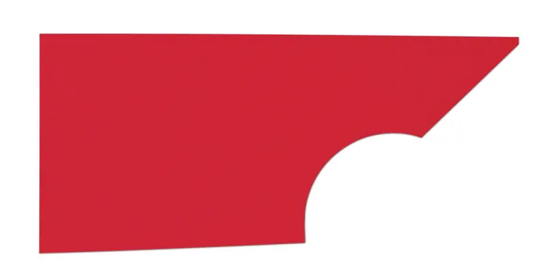 Five Star Replacement Quarter Panel – High-Impact Red Plastic, Right-Side Fitment 1