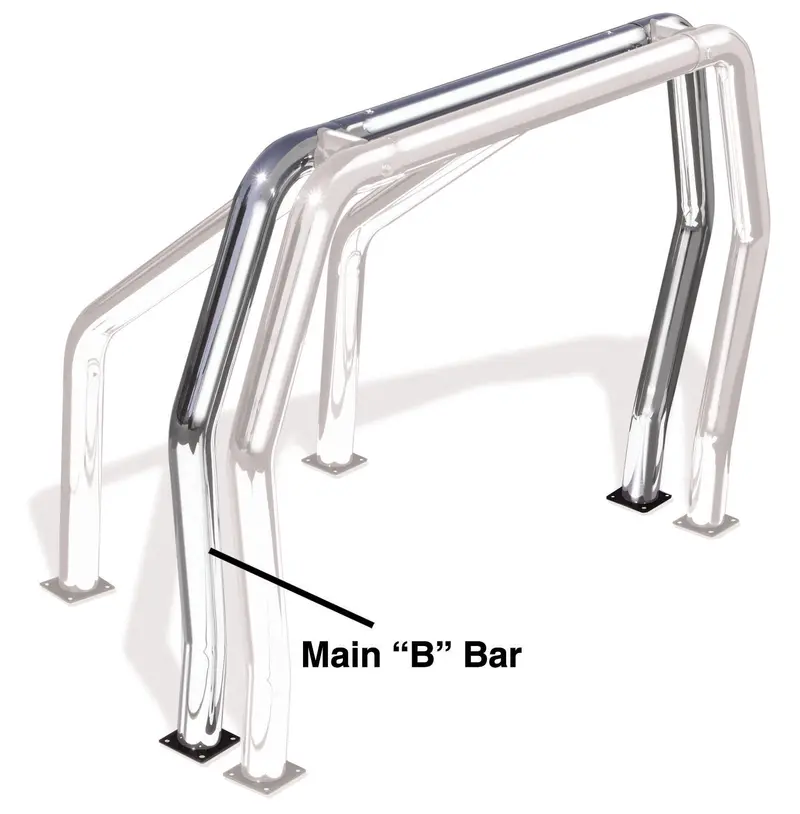 Go Rhino 90002Ps Classic Tubular Bed Bar – Stylish Truck Bed Accent 1