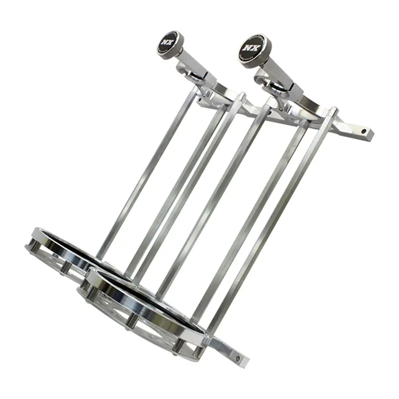 Nitrous Express 11208Sb-10 Billet Dual Bottle Bracket – Flat-Mount Design For 10 Lb N2O Tanks 1