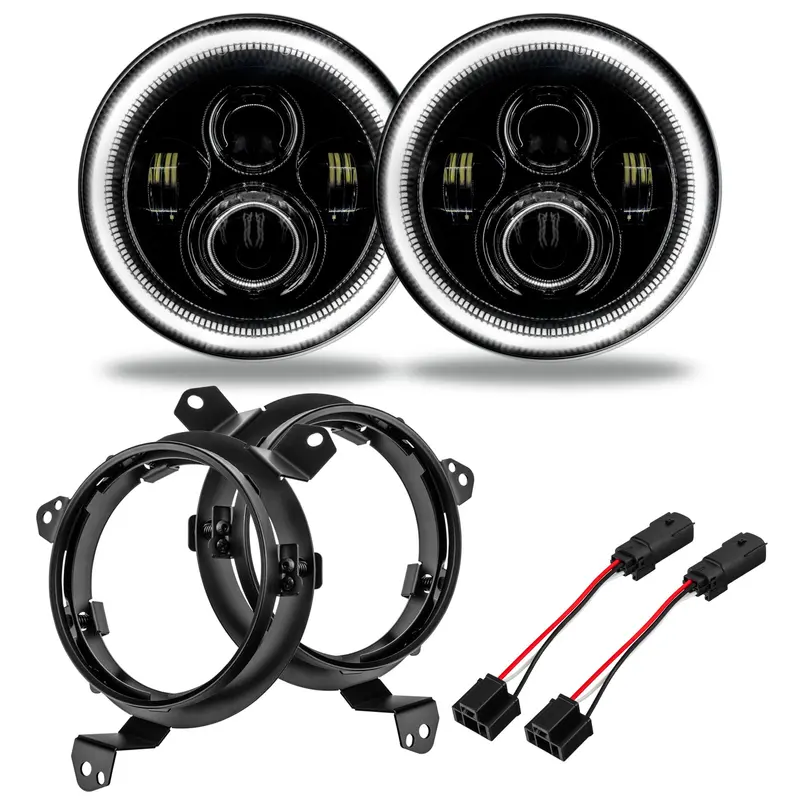 Oracle Lighting 5769J-001 7-Inch High-Power Led Headlight Pair – Pure White Output 1