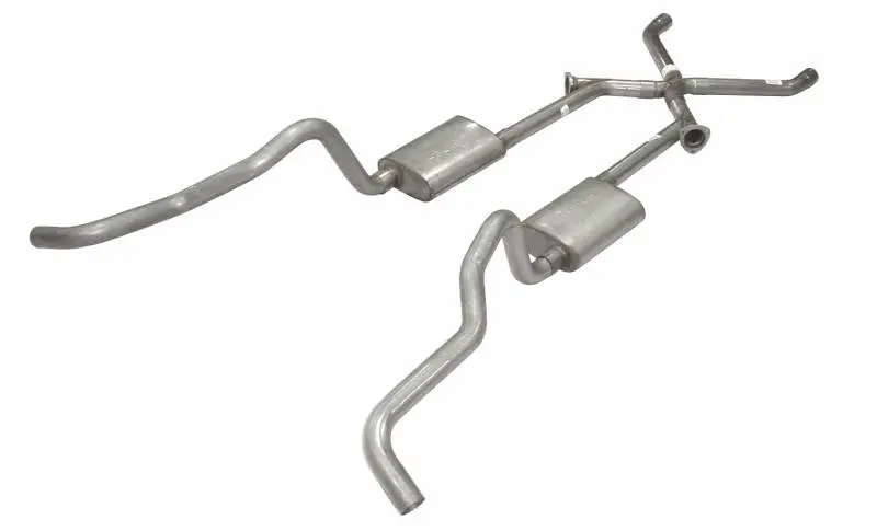 Pypes Performance Sgc17 Crossmember-Back Exhaust – X-Pipe System For 1955–1957 Tri-Five Chevys, 2.5-Inch Stainless Steel 1