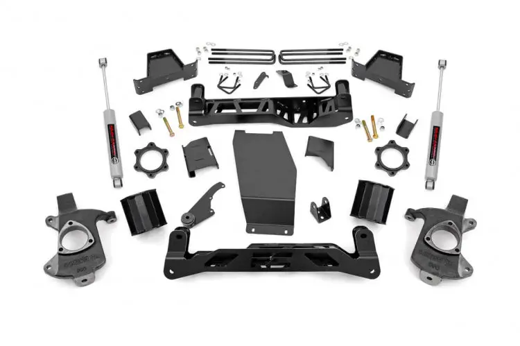 Rough Country 6-Inch Lift Kit For 2014–2018 Chevy Silverado & Gmc Sierra 1500 4Wd – Aluminum/Stamped Steel N3 System 1