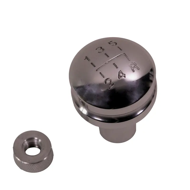 Rugged Ridge 11420.20 Billet Aluminum 5-Speed Shift Knob – Thread Size 10Mm X 1.5, Smooth Top 1