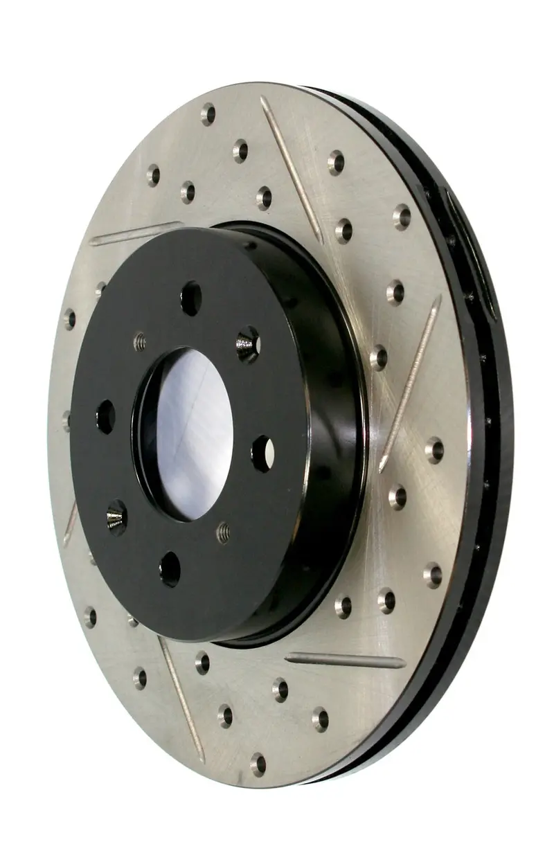 Stoptech 127.33108Cr Cryo-Treated Rear Right Drilled & Slotted Brake Rotor – Sport Series 1