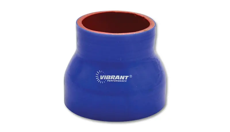 Vibrant Performance 4-Ply Reducer Coupling – 2.25" To 3" Diameter, 3" Length, Blue Anodized 1