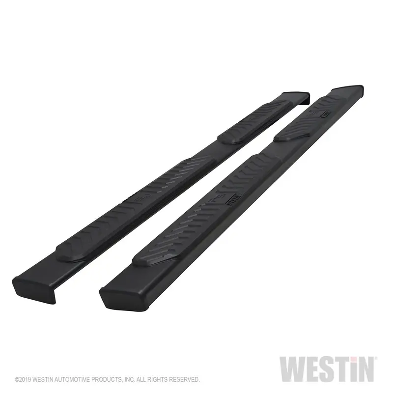 Westin R5 5-Inch Black Aluminum Nerf Step Bars With Mounting Hardware 1