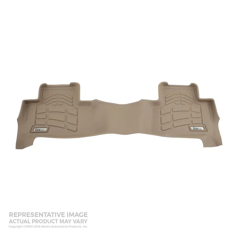 Westin Sure-Fit Rear Floor Liner – Tan, Designed For Quad Cab Trucks (72-134025) 1